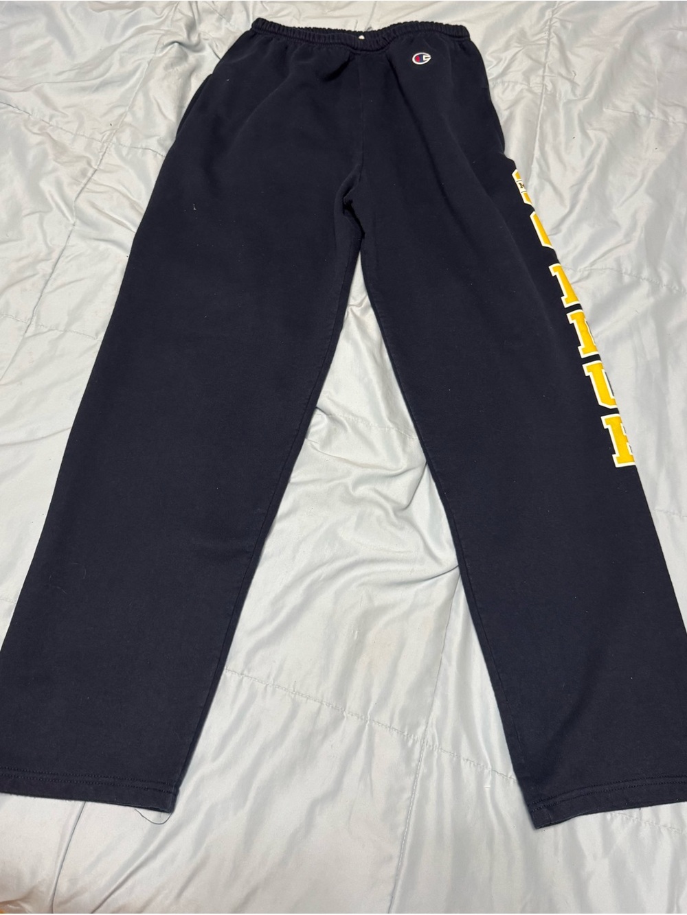 Champion Men’s Navy Blue Sweatpants “GO BLUE” (University of Michigan)